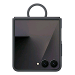 SAMSUNG GALAXY Z FLIP7 SILICONE RING CASE BLACK