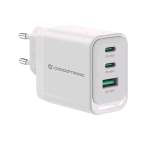 CONCEPTRONIC ALTHEA21W65 CARICABATTERIE DA RETE USB PD GaN a 3P da 55 W  USB-C x 2, USB-A x 1, QC 3.0, PPS, PD 3.0 BIANCO