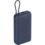 XIAOMI Mi POWERBANK 20.000mAh 33W PD3.0, QC3.0 CON CAVO USB-C RICARICA FINO A 3 DISPOSITIVI APPROVATO PER IL VOLO BLU