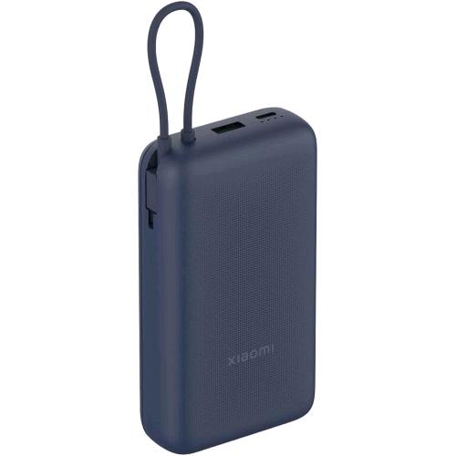 XIAOMI Mi POWERBANK 20.000mAh 33W PD3.0, QC3.0 CON CAVO USB-C RICARICA FINO A 3 DISPOSITIVI APPROVATO PER IL VOLO BLU