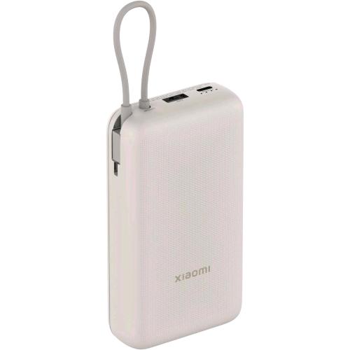 XIAOMI Mi POWERBANK 20.000mAh 33W PD3.0, QC3.0 CON CAVO USB-C RICARICA FINO A 3 DISPOSITIVI APPROVATO PER IL VOLO BEIGE