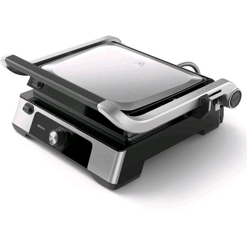 PHILIPS HD6301/90 CONTACT GRILL GRIGLIA ELETTRICA PIASTRE ANTIADERENTI E VASSOIO RACCOGLI GRASSO RIMOVIBILI 2.000 W