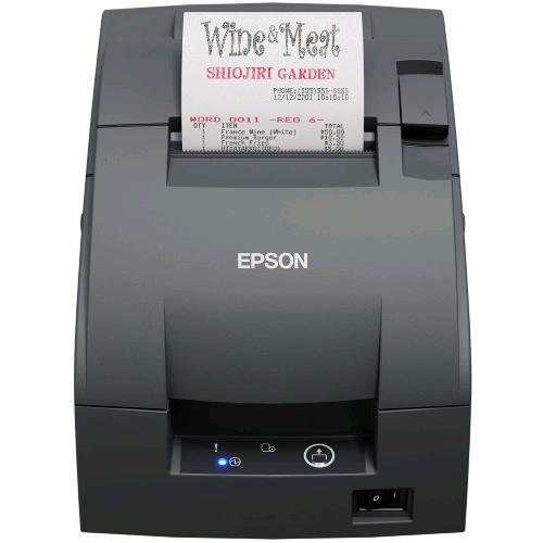 EPSON TM-U220IIB (102)- STAMPANTE PER SCONTRINI - DUE COLORI (MONOCROMATICO) - MATRICE A PUNTI - RULLO (7,6 CM) - 16 CPI - 9 PIN - FINO A 8.8 LINEE/SEC - SERIALE - TAGLIERINA - GRIGIO SCURO