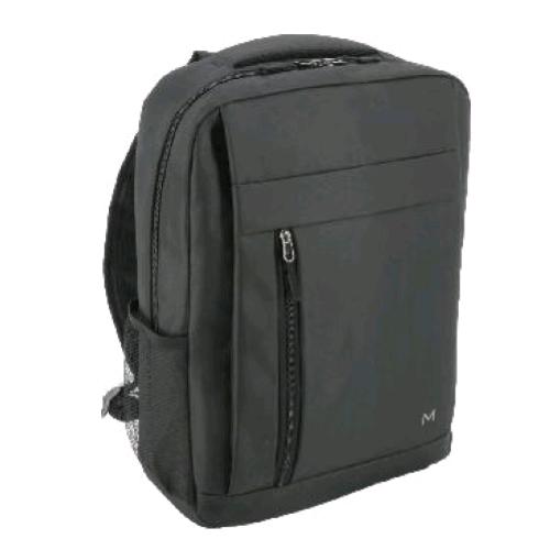 MOBILIS ESSENTIAL ZAINO PER NOTEBOOK DA 16"  IN POLIESTERE TASCA FRONTALE E TASCA LATERALE A RETE NERO