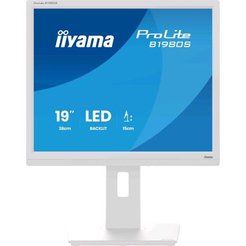 IIYAMA PROLITE B1980S-W1 16" SVGA LED 5:4 1280 x 1024 Pixel 75 Hz 3ms 250 cd/mq 1000:1 BIANCO