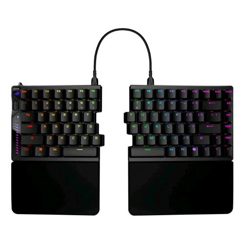 ASUS ROG FALCATA TASTIERA GAMING USB + RF WIRELESS + BLUETOOTH RETROILLUMINAZIONE LED RGB MULTICOLORE NERO