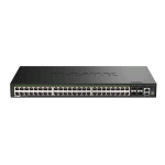 D-LINK DGS-1530-52P SWITCH GESTITO - 48 x 10/100/1000 (1 PoE+) PoE+ (370 W) + 4 x 10 Gigabit SFP+ MONTABILE SU RACK