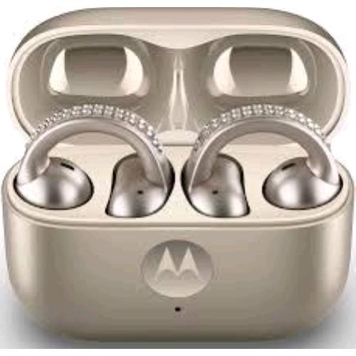 MOTOROLA MOTO BUDS LOOP SWAROVSKI AURICOLARI BLUETOOTH 5.4 SOUND BY BOSE DRIVER 12mm BEIGE