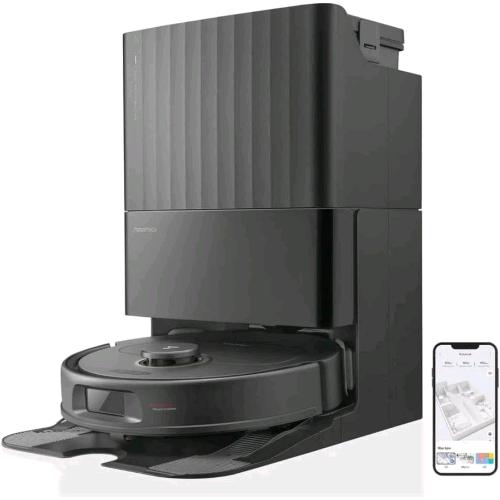 ROBOROCK QRevo MaxV ROBOT ASPIRAPOLVERE LAVA PAVIMENTI A COMANDO VOCALE WI-FI 7000 Pa STAZIONE DI RICARICA E SVUOTAMENTO POLVERE E LIQUIDI 5.200 mAh NERO 