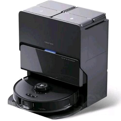 ROBOROCK S8 MaxV ULTRA ROBOT ASPIRAPOLVERE LAVA PAVIMENTI WI-FI ASPIRAZIONE 10.000 Pa SOLLEVAMENTO AUTOMATICO SU TAPPETI STAZIONE DI RICARICA E SVUOTAMENTO LIQUIDI CON DOSATORE DETERGENTE NERO
