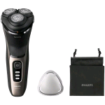 PHILIPS S3242/12 RASOIO ELETTRICO RICARICABILE SERIE 3000 WET & DRY TESTINE PIVOT E FLEX 5D CON CUSTODIA NERO ORO