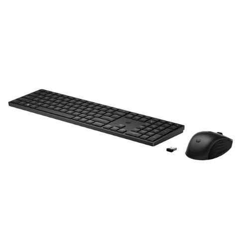 HP 655 SET TASTIERA FULL SIZE WIRELESS 2.4GHz LAYOUT ITALIANO + MOUSE 3 TASTI NERO