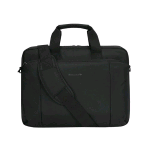 DBRAMANTE1928 SANTA MONICA BORSA PER NOTEBOOK DA 14" IN POLIESTERE RICICLATO SCOMPARTO IMBOTTITO CON TRACOLLA NERO