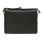 DBRAMANTE1928 MARSELISBORG BORSA PER NOTEBOOK DA 14" IN PELLE PIENO FIORE TASCHE INTERNE CON TRACOLLA NERO