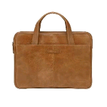 DBRAMANTE1928 SILKEBORG BORSA PER NOTEBOOK DA 15" IN PELLE PIENO FIORE TASCA ESTERNA CUOIO