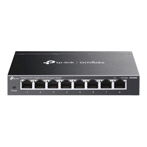 TP-LINK OMADA ES208G SWITCH GIGABIT GESTITO L2 - 8 x 10/100/1000Base-T DESKTOP NERO