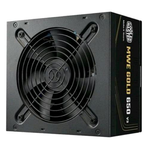 COOLER MASTER MWE GOLD 650 V3 ALIMENTATORE 650 W 80 PLUS GOLD FAN 120mm PFC ACTIVE NON MODULARE 24-pin ATX 3.1 NERO