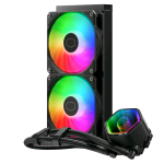COOLER MASTER MASTERLIQUID 240 CORE II CPU SISTEMA RAFFREDDAMENTO A LIQUIDO - SISTEMA AIO 240mm (TDP MAX 260W), POMPA DOPPIA CAMERA GR9, VENTOLE ARGB AVANZATE, KIT AMD INTEL NERO