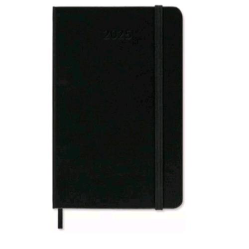 MOLESKINE DAILY PLANNER AGENDA GIORNALIERA 2026 12 MESI FORMATO POCKET 9 X 14 CM COPERTINA RIGIDA CHIUSURA CON ELASTICO BLU