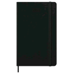 MOLESKINE WEEKLY PLANNER AGENDA SETTIMANALE 2026 12 MESI FORMATO LARGE 13 X 21 CM COPERTINA RIGIDA CHIUSURA CON ELASTICO NERO