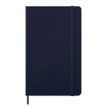 MOLESKINE WEEKLY PLANNER AGENDA SETTIMANALE 2026 12 MESI FORMATO LARGE 13 X 21 CM COPERTINA RIGIDA CHIUSURA CON ELASTICO BLU