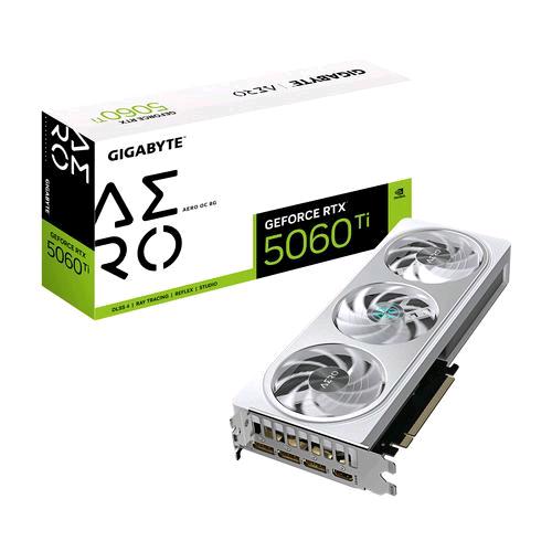 GIGABYTE GEFORCE RTX 5060 TI AERO OC 8G SCHEDA GRAFICA – 8GB GDDR7 BLACKWELL  DLSS 4 TRIPLE FAN PCI Express x8 5.0 