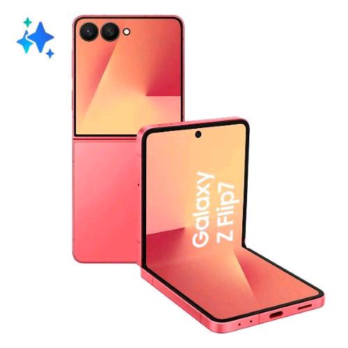 SAMSUNG F766 GALAXY Z FLIP7 5G DUAL SIM 6.8" OCTA CORE 512GB RAM 12GB 5G ITALIA CORAL RED