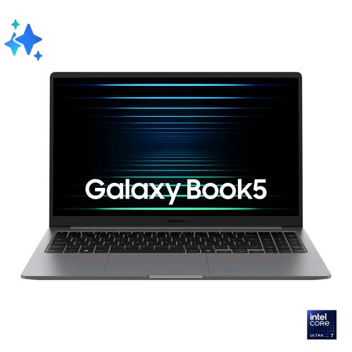 SAMSUNG GALAXY BOOK5 NP750XHD-KD5IT 15.6" INTEL CORE ULTRA 7 255U RAM 32GB-SSD 1TB NVMe-INTEL GRAPHICS-WI-FI 6-WIN 11 HOME GRIGIO
