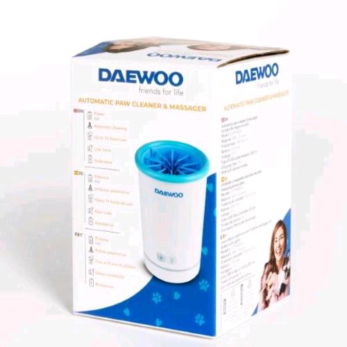 DAEWOO PULISCIZAMPE MASSAGGIATORE AUTOMATICO RICARICABILE CON SETOLE IN SILICONE BIANCO