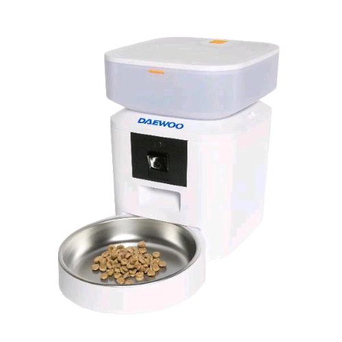 DAEWOO DISTRIBUTORE AUTOMATICO PER ALIMENTI DA 2 LT CON TELECAMERA E CIOTOLA GESTIBILE CON APP TUYA BIANCO