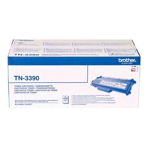 BROTHER TN-3390 CARTUCCIA TONER NERO CONFEZIONE DA 2 NERO PER BROTHER DCP-8250DN, HL-6180DW, HL-6180DWT, MFC-8950DW, MFC-8950DWT