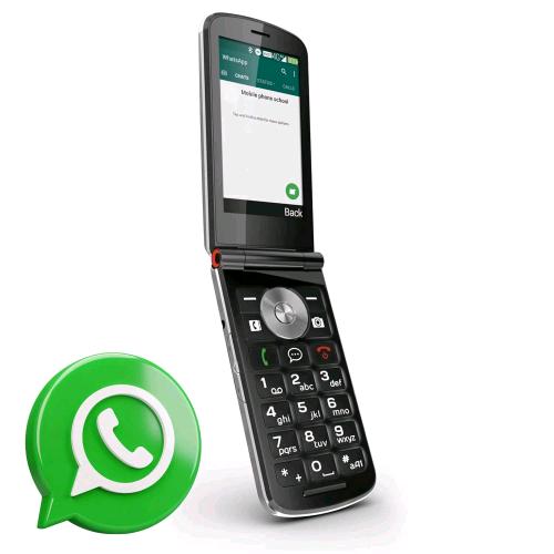 EMPORIA TOUCHSMART.3 4G 3.25" SENIOR PHONE TELEFONO PER ANZIANI TASTO DEDICATO PER WHATSAPP E MESSAGGISTICA VOLUME AUMENTATO 4G BASETTA DI RICARICA NERO