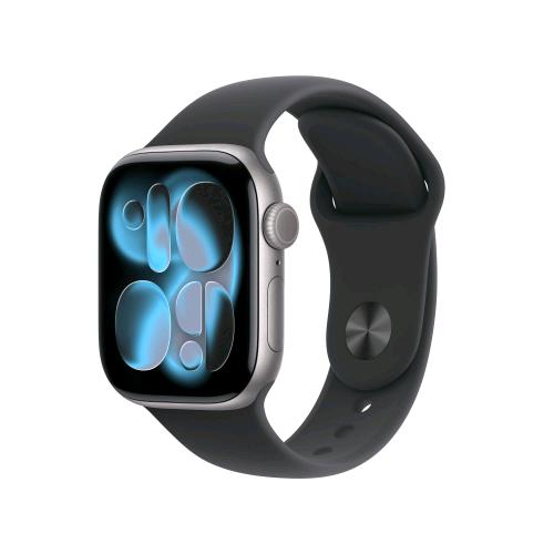 APPLE WATCH SERIES 11 GPS + CELLULAR 5G 42mm CASSA ALLUMINIO GRIGIO SIDERALE CON SPORT BAND NERO - S/M