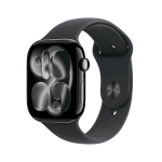 APPLE WATCH SERIES 11 GPS + CELLULAR 5G 46mm CASSA ALLUMINIO JET BLACK CON SPORT BAND NERO - M/L