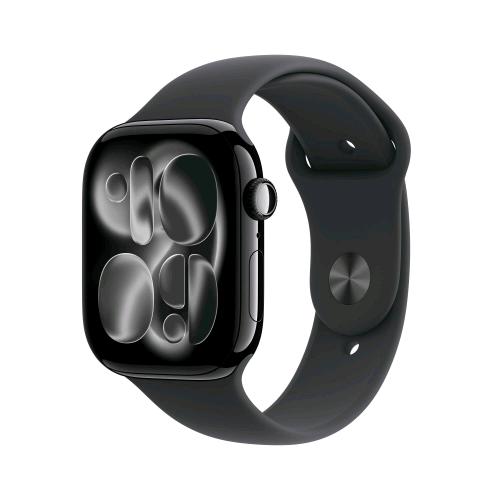 APPLE WATCH SERIES 11 GPS + CELLULAR 5G 46mm CASSA ALLUMINIO JET BLACK CON SPORT BAND NERO - M/L