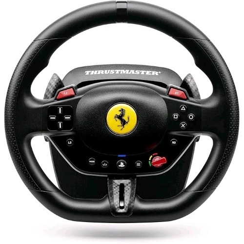 THRUSTMASTER T98 FERRARI 296 GTB VOLANTE E PEDALIERA PER PS5 PS4 PC USB SU LICENZA UFFICIALE FERRARI NERO