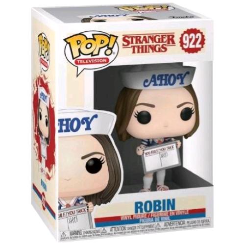 FUNKO POP TV STRANGER THINGS ROBIN FIGURA IN VINILE 9.5 CM DA COLLEZIONE