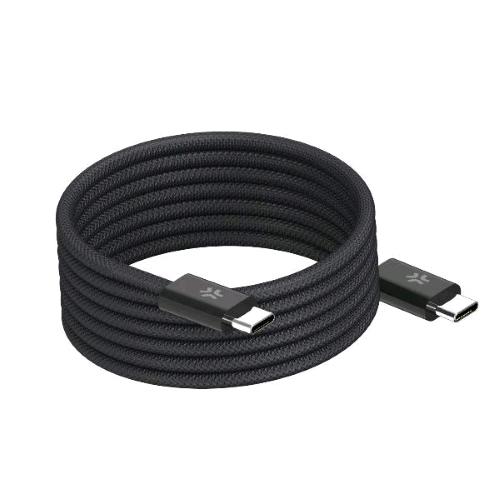 CELLY CAVO MAGNETICO ANTI GROVIGLIO INTRECCIATO USB-C MASCHIO-MASCHIO 60 W 1 MT NERO