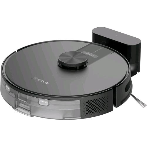 EZVIZ RE4 ROBOT ASPIRAPOLVERE LAVAPAVIMENTI, NAVIGAZIONE LIDAR RILEVAMENTO OSTACOLI, ASPIRAZIONE 4000Pa, RILEVAMENTO TAPPETI/CADUTE, SERBATOIO ACQUA 300 ml, AUTONOMIA 180 min WI-FI/APP/ALEXA NERO