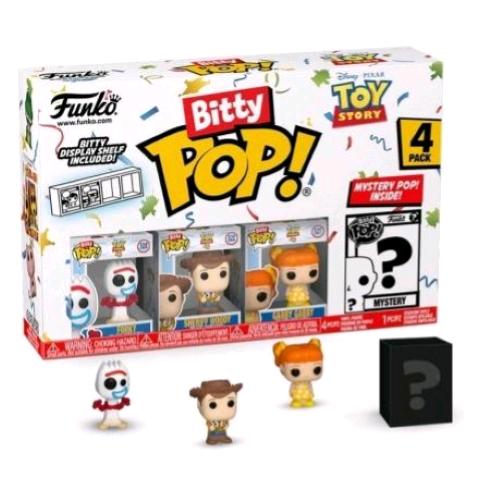 FUNKO POP BITTY POP TOY STORY 4PK FORKY WOODY GABBY GABBY E UNA MINI FIGURA MISTERIOSA A SORPRESA 