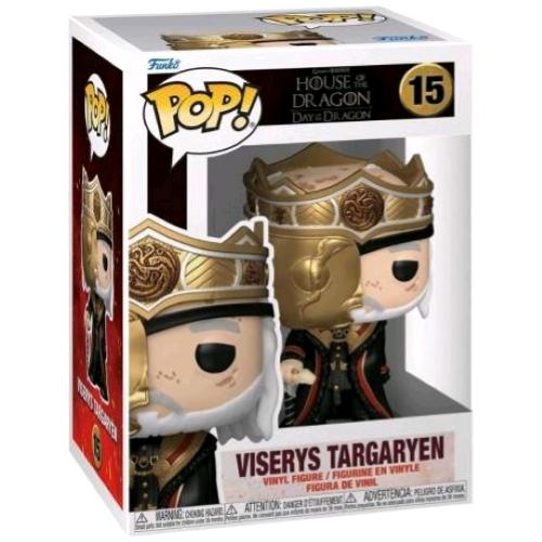 FUNKO POP TV HOUSE OF THE DRAGON MASKED KING VISERYS TARGARYEN FIGURA IN VINILE 9.5 CM DA COLLEZIONE