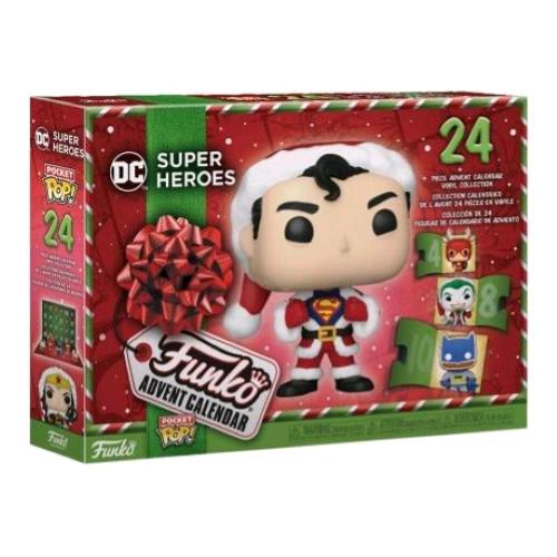 FUNKO POP ADVENT CALENDAR SUPERMAN COMICS 24 GIORNI DI SORPRESE CON MINIFIGURE IN VINILE DA COLLEZIONE