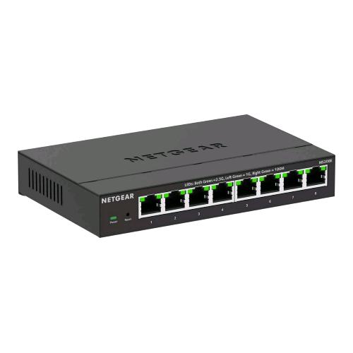 NETGEAR MS308E-100EUS SWITCH GESTITO MULTIGIGABTI 8 PORTE - 8 x 100/1000/2.5G DESKTOP NERO