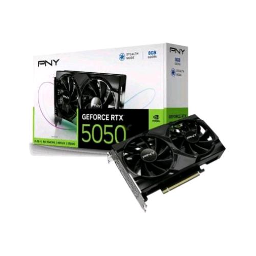 PNY NVIDIA GEFORCE RTX 5050 8GB GDDR6 DUAL FAN DLSS 4 PCI Express x8 5.0