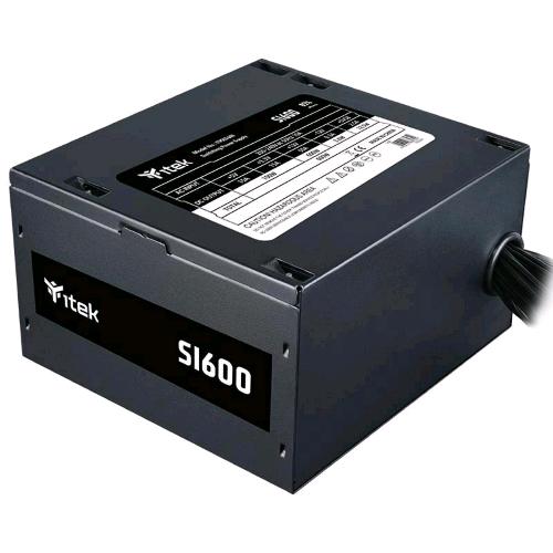 ITEK SI600 ALIMENTATORE 600 W 80 PLUS PFC ATTIVO SILENT FAN 12cm 3 CONNETTORI SATA - EPS (4+4 poli) ATX 20+4 PIN NERO