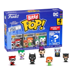 FUNKO POP BITTY POP DC COMICS 4PK HARLEY QUINN THE JOKER POISON IVY E UNA MINIFIGURA MISTERIOSA A SORPRESA