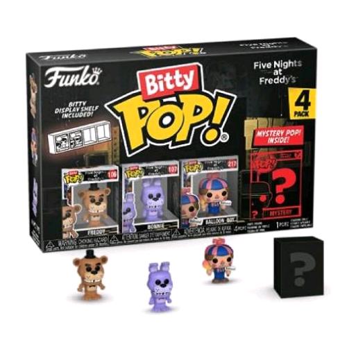 FUNKO POP BITTY POP FIVE NIGHTS AT FREDDY'S 4PK FREDDY BONNIE BALLOON BOY E UNA FIGURA MISTERIOSA A SORPRESA