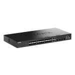 D-LINK DGS-1530-28SC SWITCH GESTITO - 24 x Gigabit SFP + 4 x combo Gigabit SFP/RJ-45 + 4 x 10 Gigabit SFP+ MONTABILE SU RACK