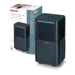 BEURER LE 150 DEUMIDIFICATORE ELETTRICO PER AMBIENTI FINO A 30 MQ MODALITA' NOTTURNA FUNZIONE ASCIUGATURA BUCATO SERBATOIO DA 2 LT NERO 