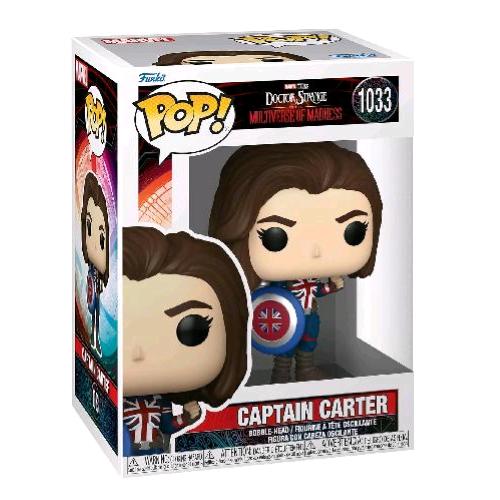 FUNKO POP MARVEL DOCTOR STRANGE CAPTAIN CARTER FIGURA IN VINILE 9.5 CM DA COLLEZIONE
